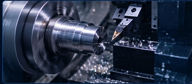 CNC machine operated in workshop