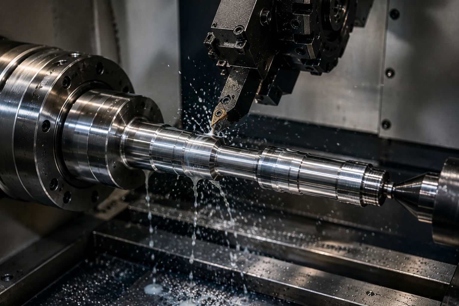 CNC lathe turning